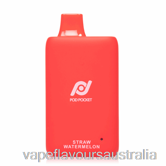 Vape Nicotine Australia Pod Pocket 7500 Disposable Straw Watermelon